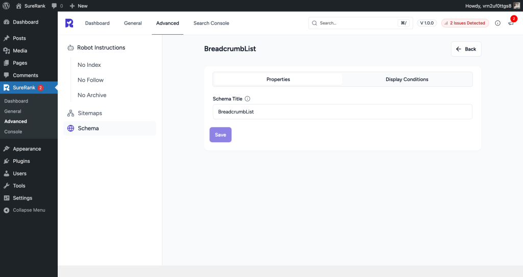 breadcrumblist