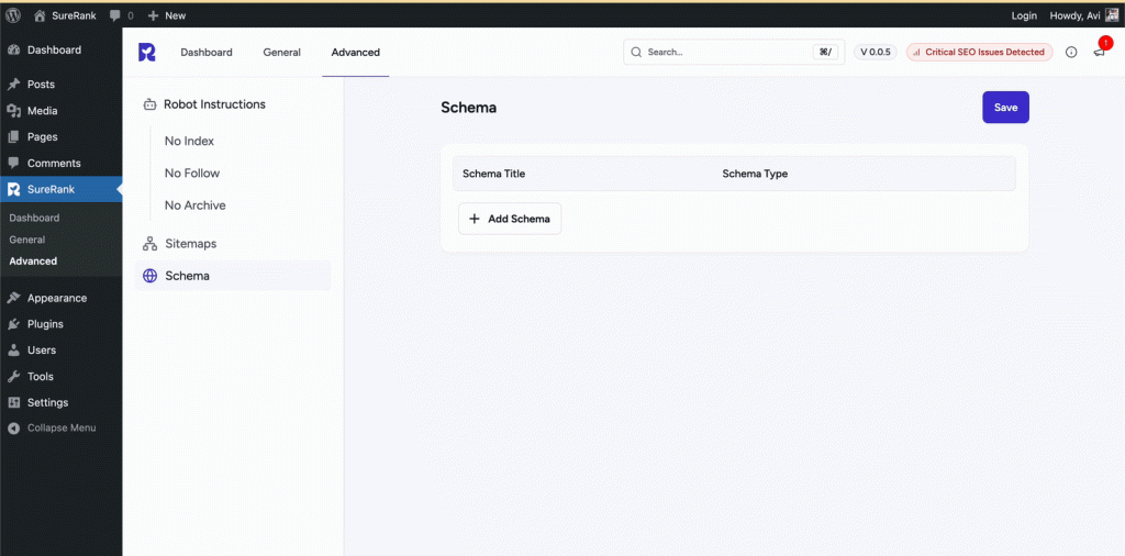WebSite Schema