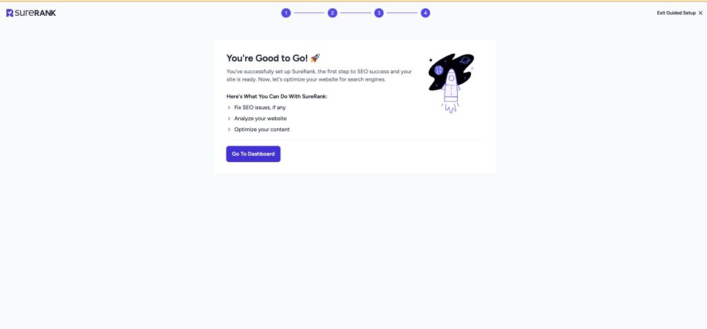 you're good to go