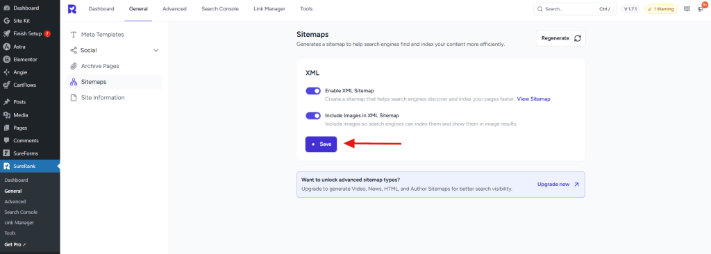 Sitemaps in SureRank image