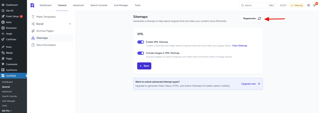 Sitemaps in SureRank image