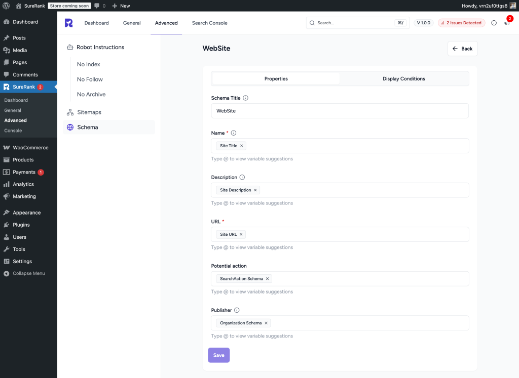 website
