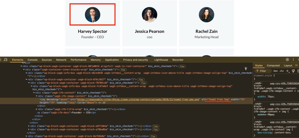 alt text auto generation