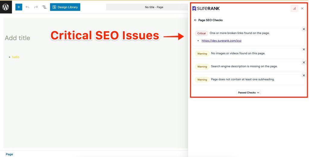 critical seo issues