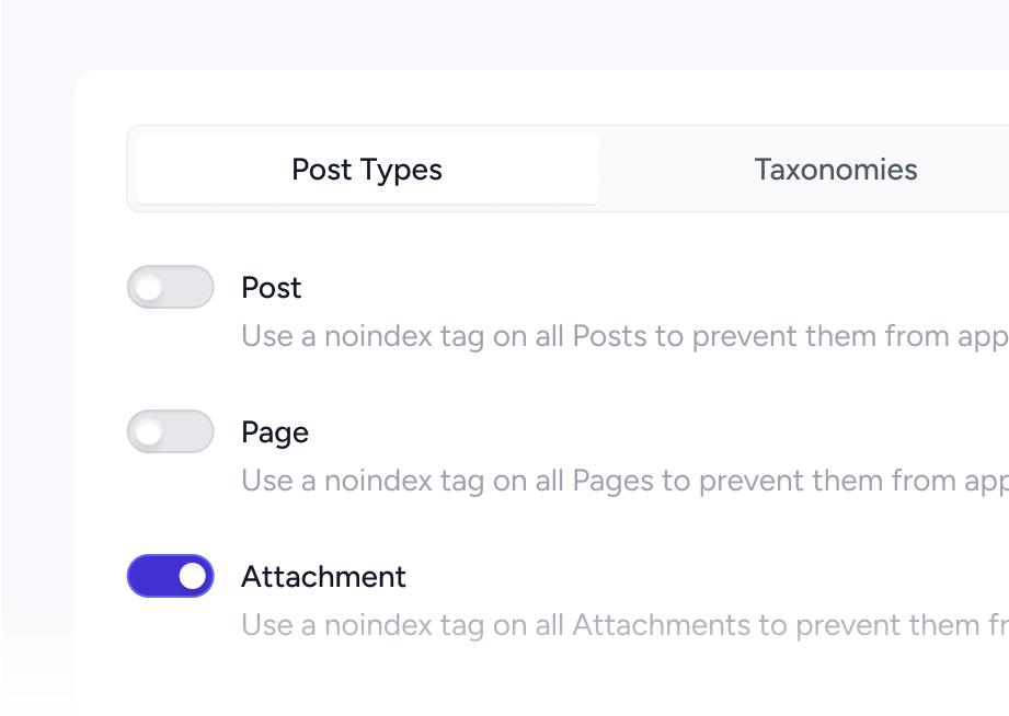 full control over indexing behavior features img