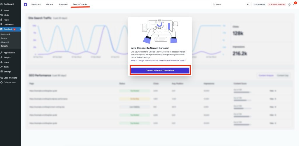 let's connect to search console