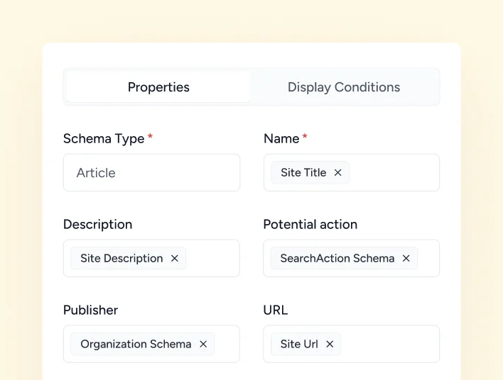 dynamic schema controls