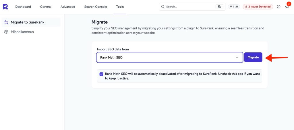 migrate