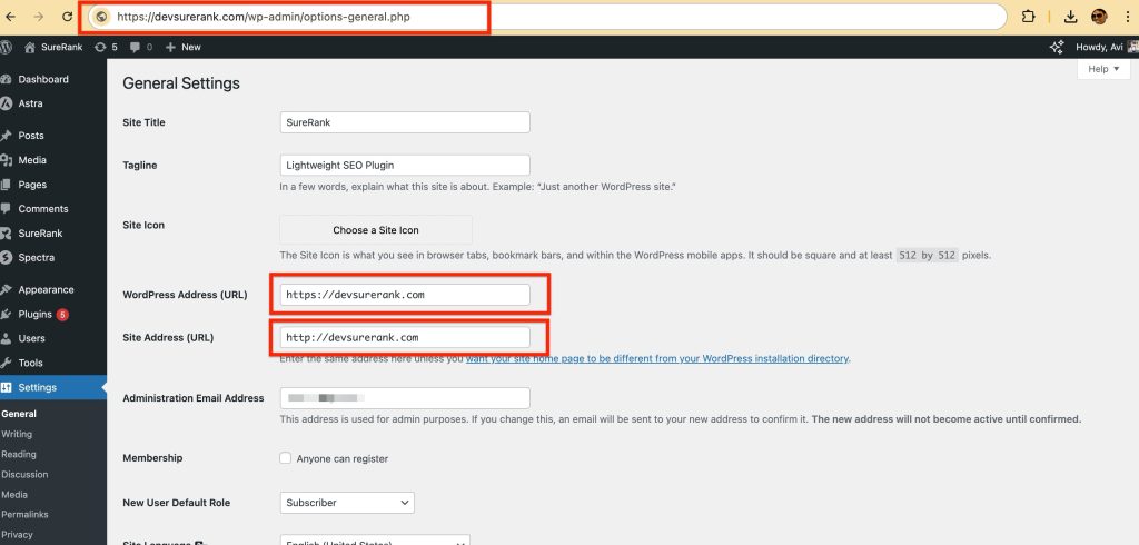 update wordpress to use https