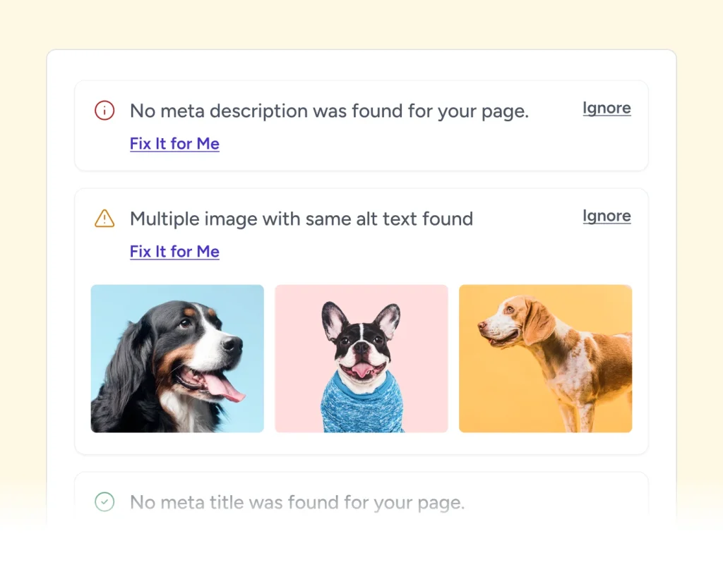 SureRank AI page seo checks
