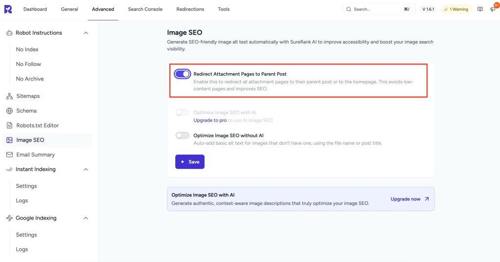 redirect attachment pages to parent post