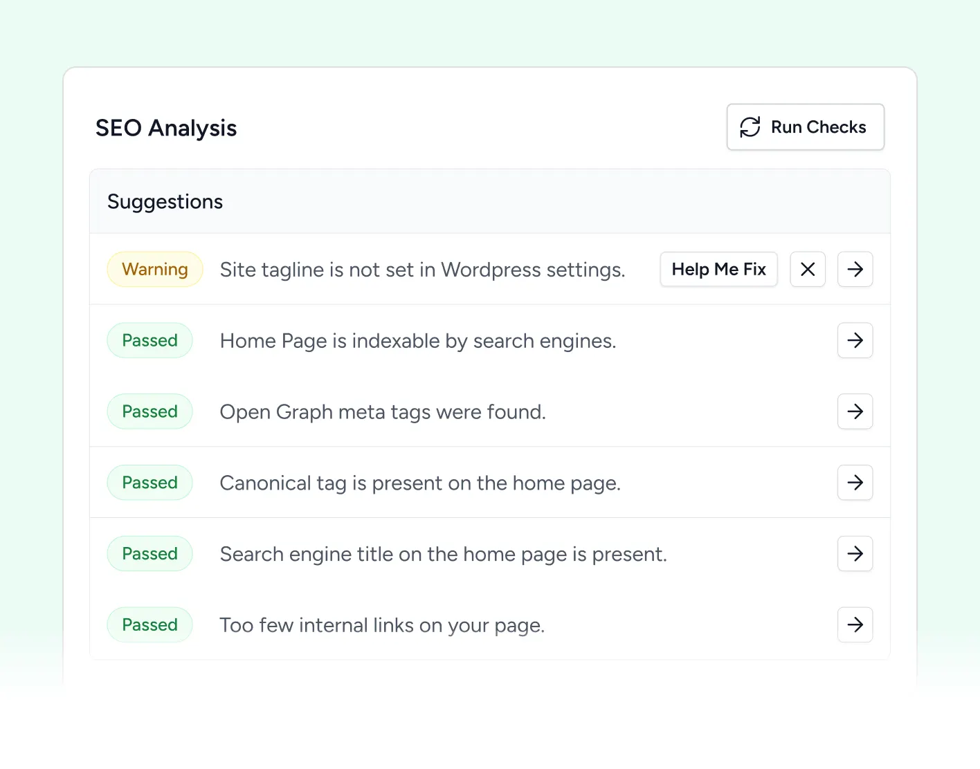 SureRank AI site seo checks
