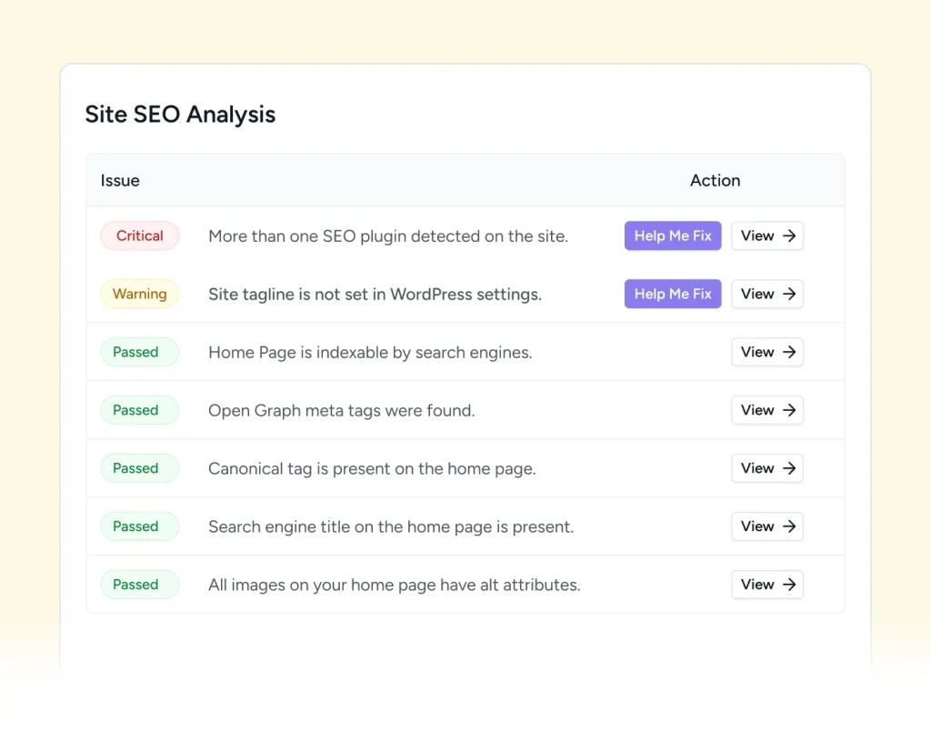 site seo analysis