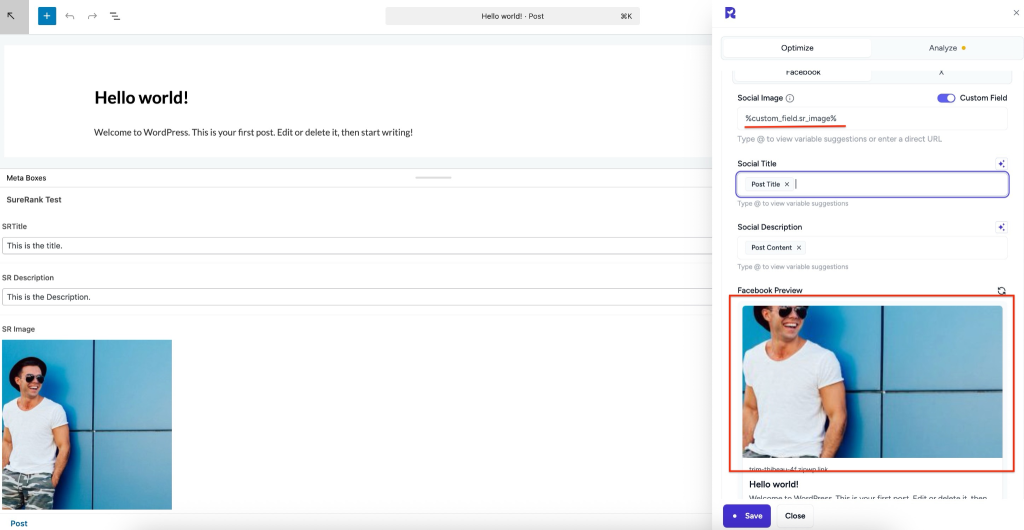 How to Configure Custom Fields with SureRank social sharing image
