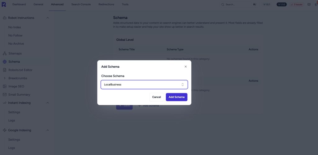 local business schema