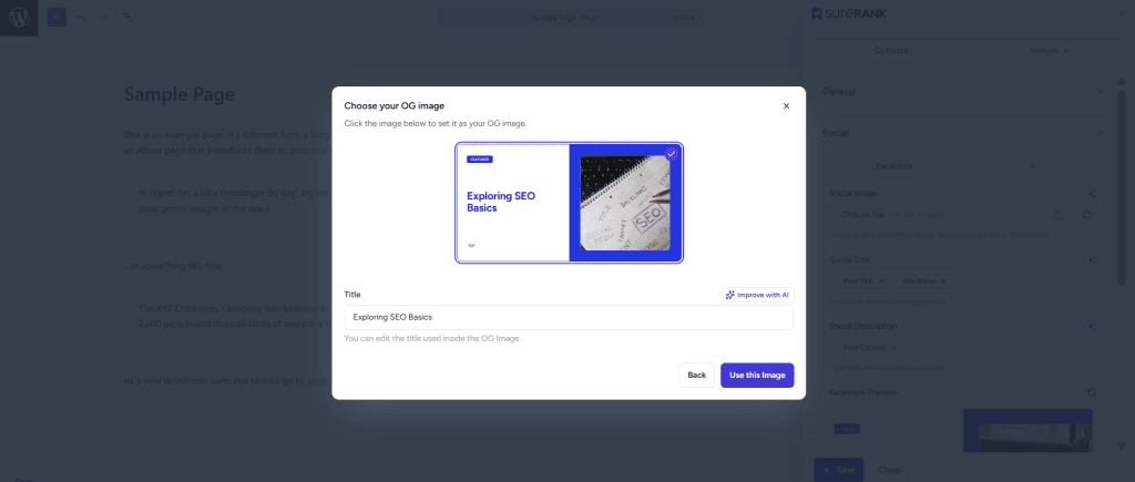How to Generate Open Graph Images in SureRank image