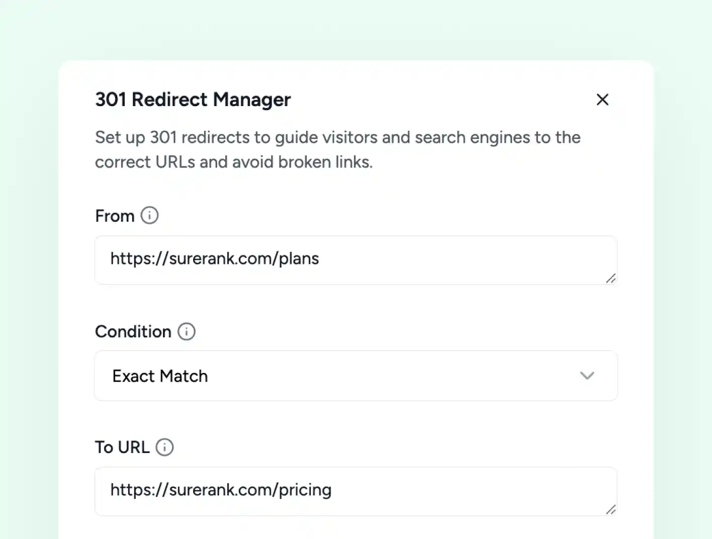 add a redirect