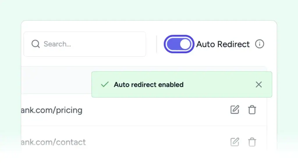 auto redirect