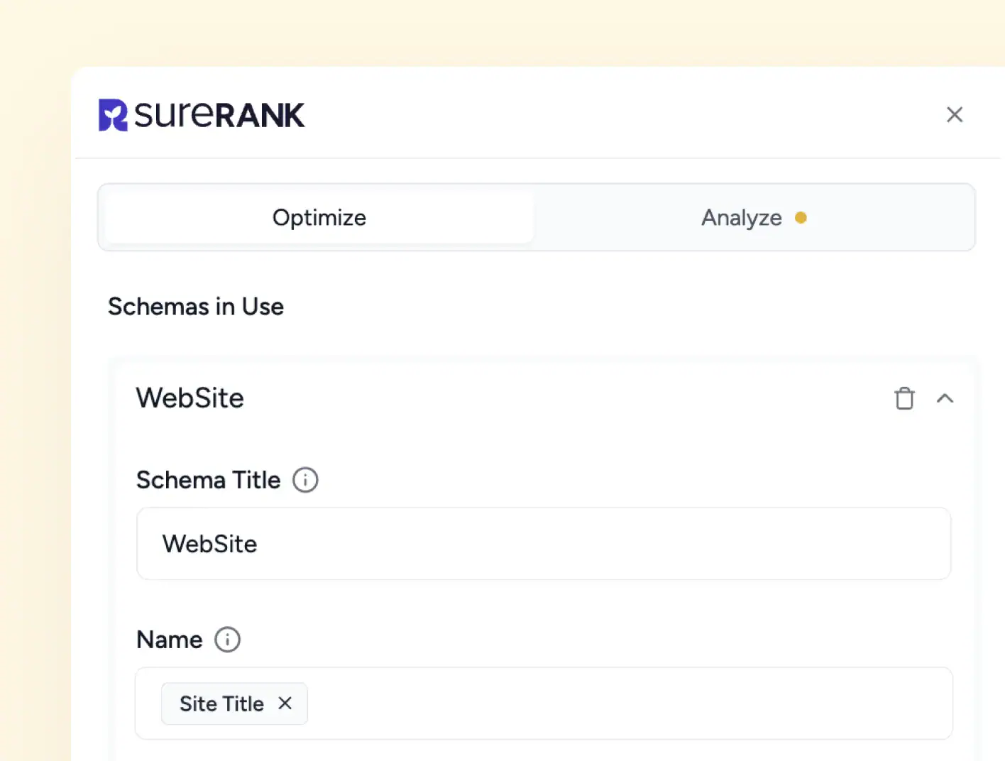 Schema Builder page level checks