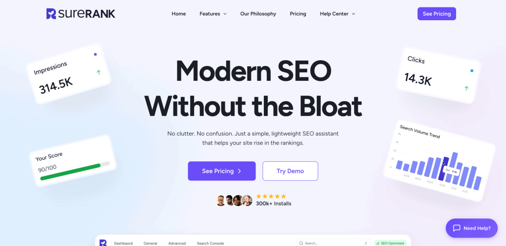surerank modern seo plugin