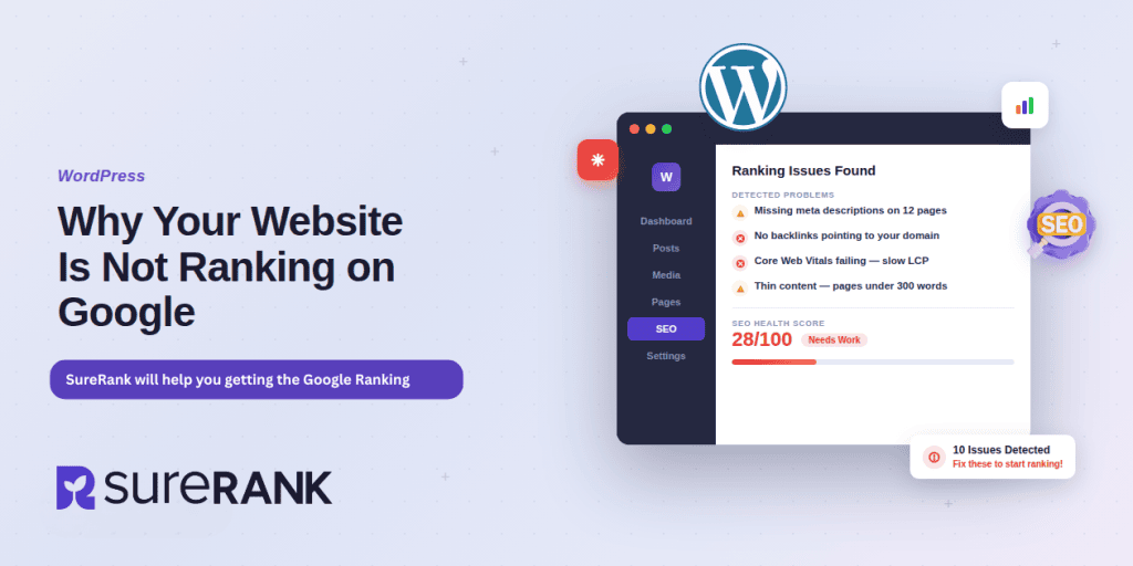 why your website is not ranking on google