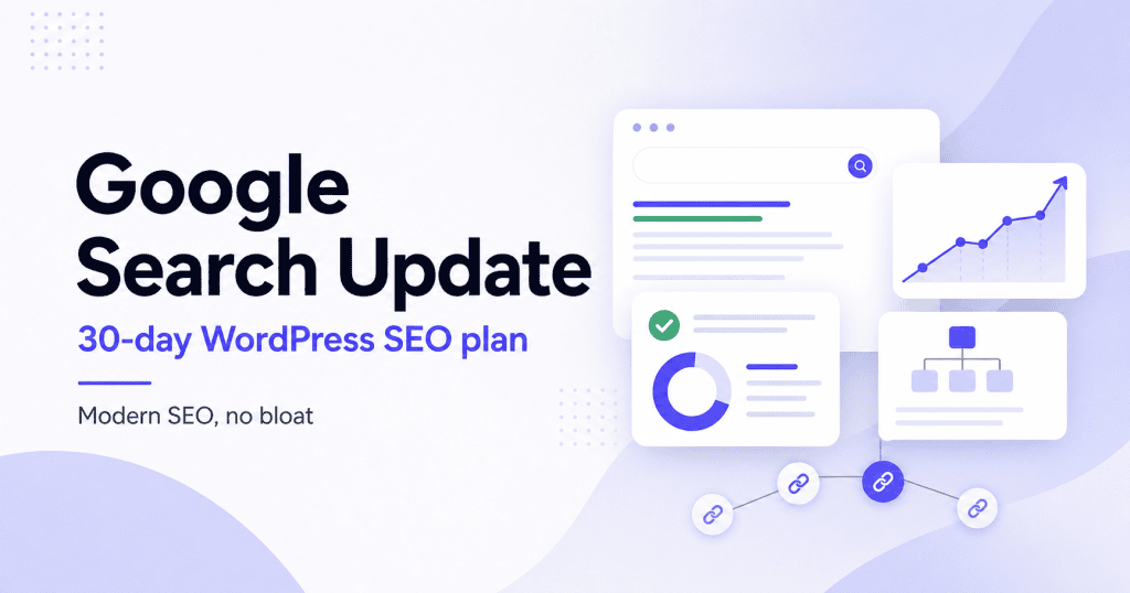 Google Search Update WordPress plan