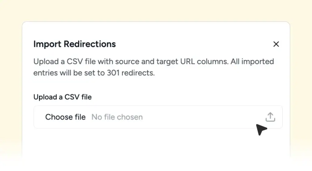 import redirections