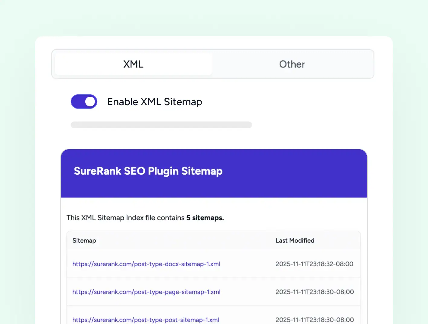 xml sitemap
