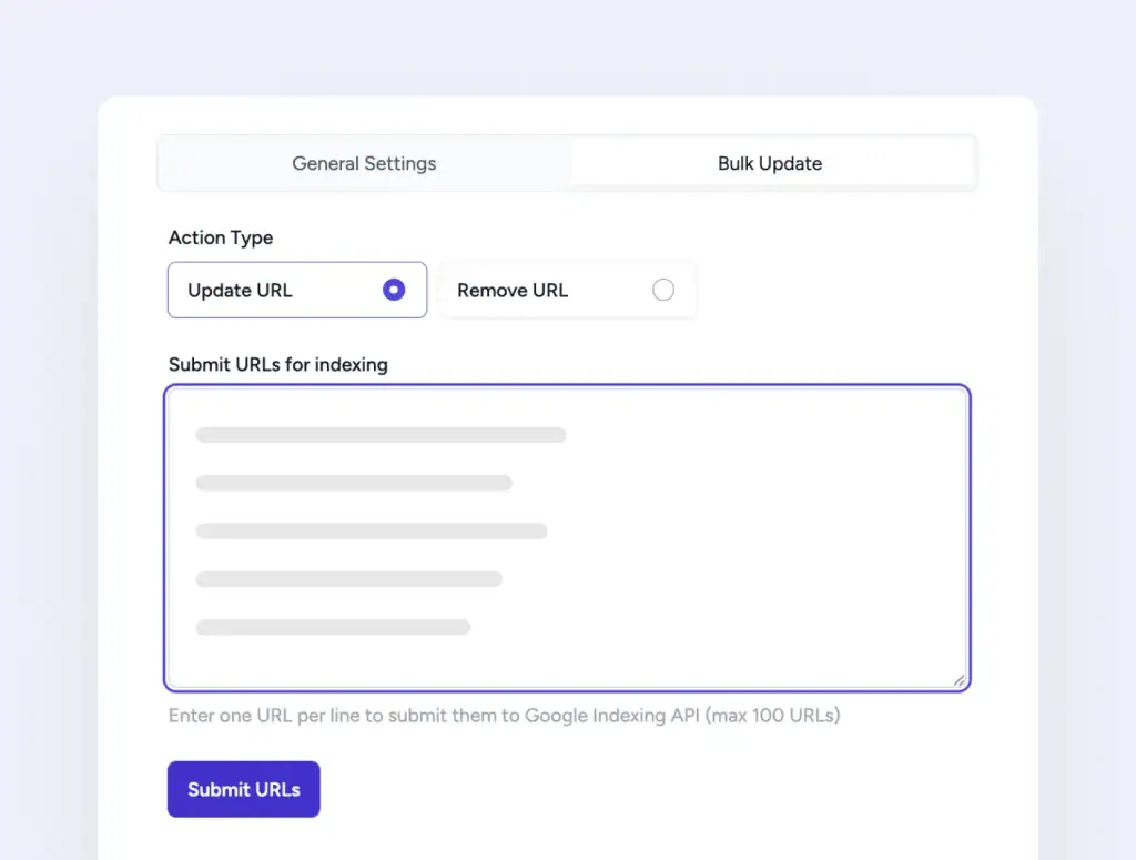 Google Indexing bulk url submission google indexing
