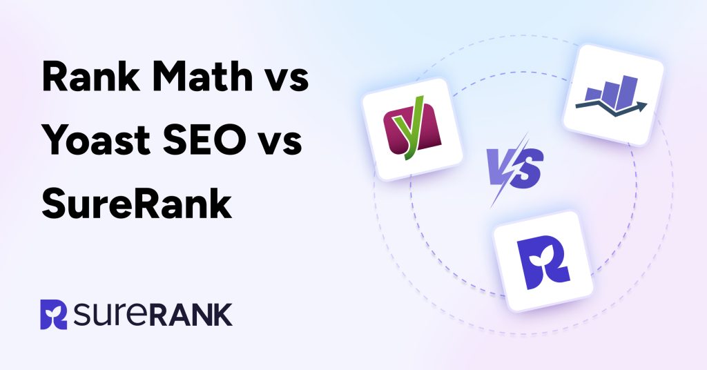 rank math vs yoast seo vs surerank