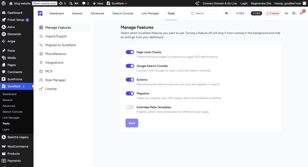 How to Set Up and Use the SureRank Content Performance Table image