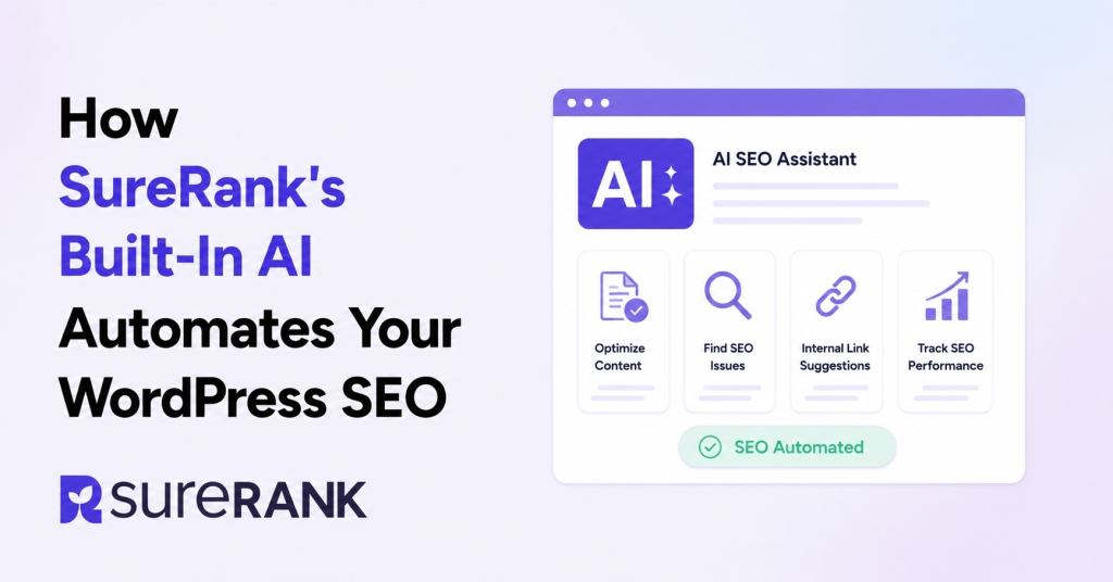 how surerank's built in ai automates your wordpress seo