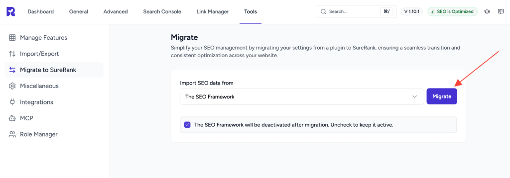 How to Migrate from The SEO Framework to SureRank annotation on 2026 09 10 at 12 11 04